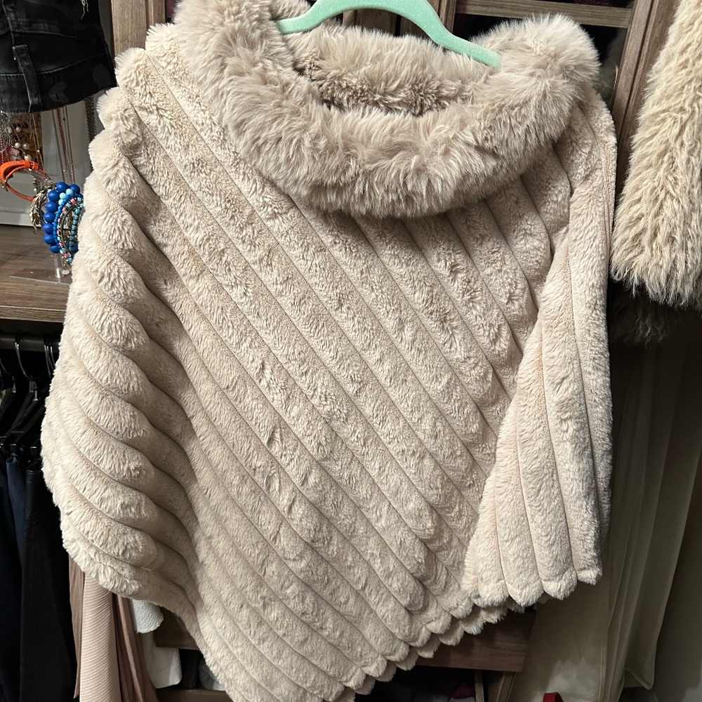 Shawl like sweater